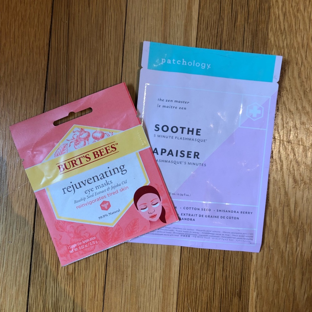 🌈face and eye sheet mask bundle